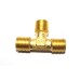 Brass Tee Connection Male Thread.